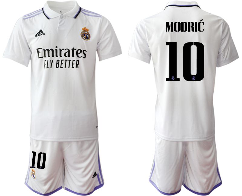 Men 2022-2023 Club Real Madrid home white #10 Soccer Jersey